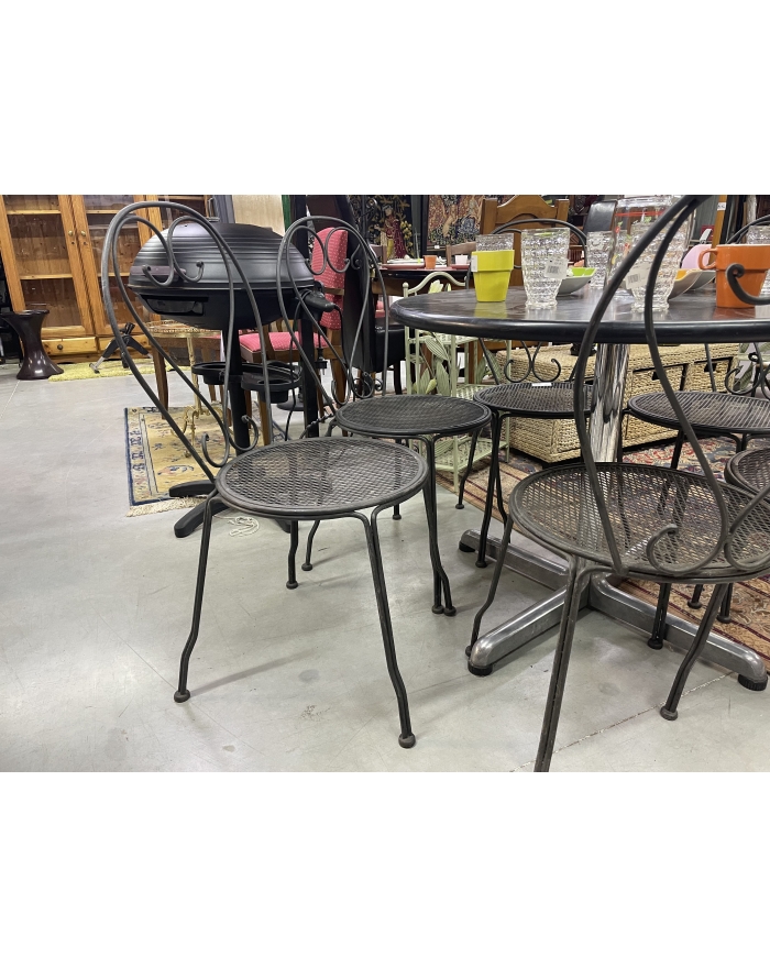 Six chaises de jardin en...