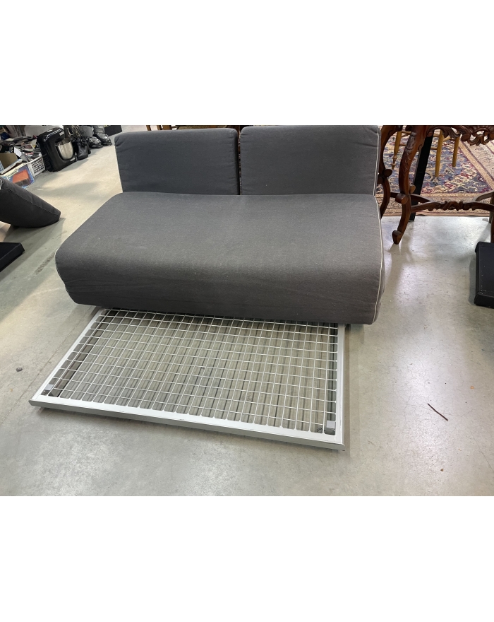 Canapé convertible gris...