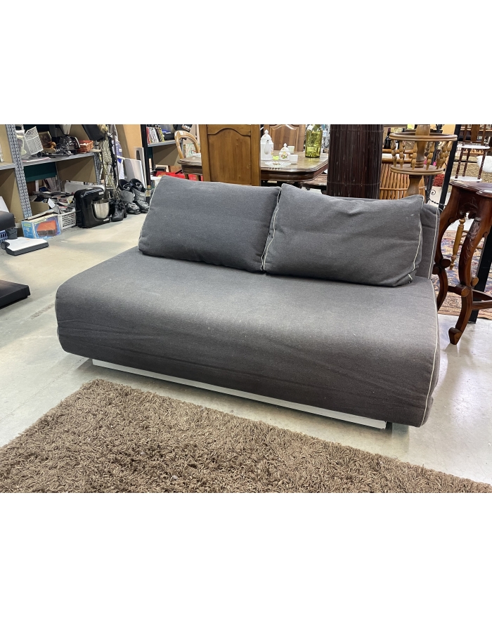 Canapé convertible gris...