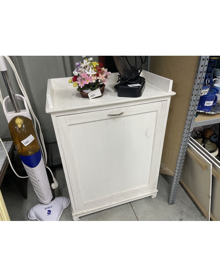 Meuble blanc bac a linge